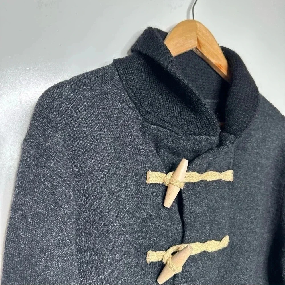 Wallace & Barnes Mens Pullover Toggle Wool Blend Sweater Size Medium